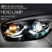 mobis projection led headlights for kia morning 2011-13